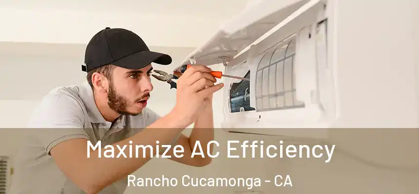  Maximize AC Efficiency Rancho Cucamonga - CA